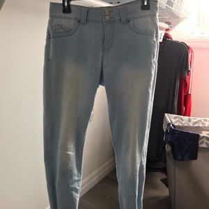 Light wash jeans
